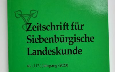 Neuerscheinung: “Zeitschrift für Siebenbürgische Landeskunde” 2023